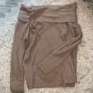 Off the shoulder sweater